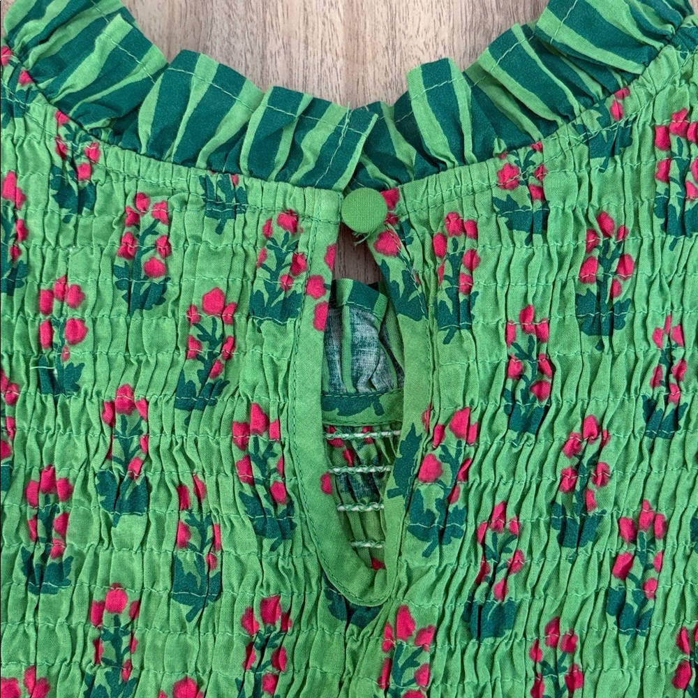 Printfresh NWT High Priority Smocked Blouse Size … - image 10